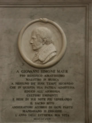 Tumulo de Simon Mayr. Bergamo